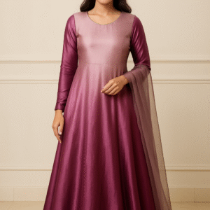 Purple Long Frock