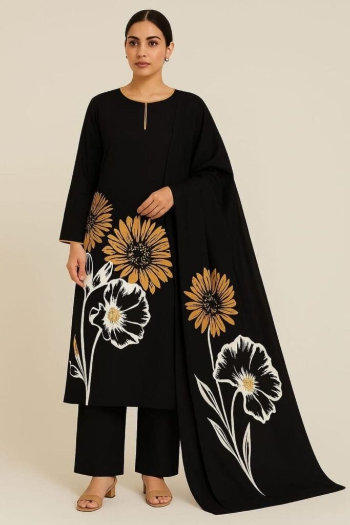 Hand painted lawn shirt