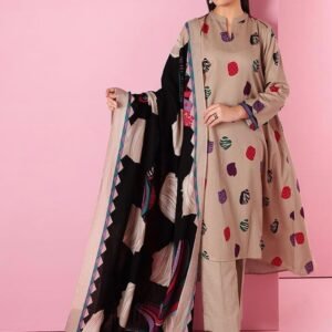 Light pink and black