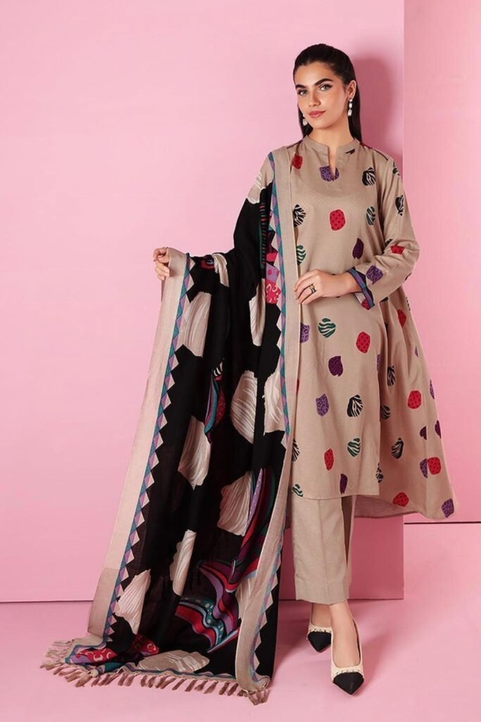 Light pink and black